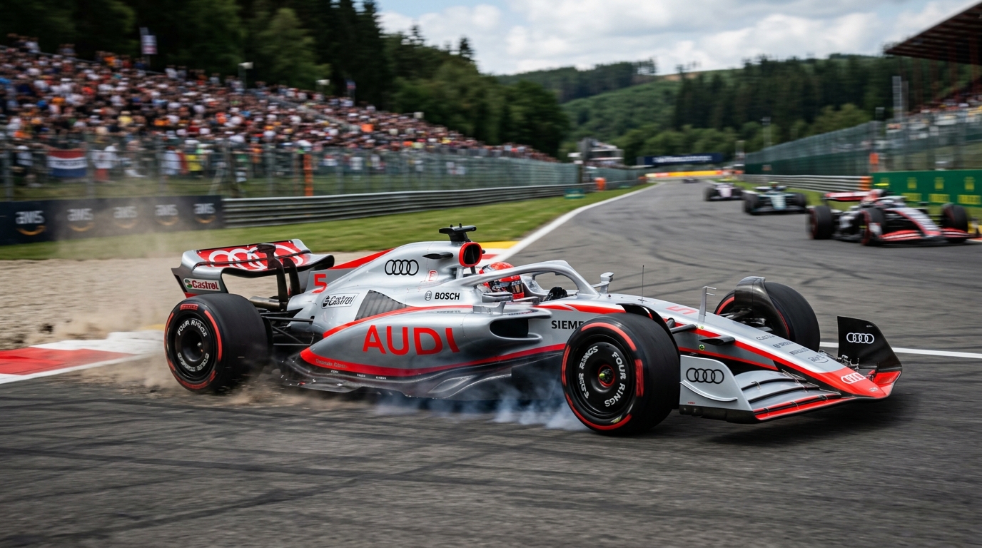 Stake F1 Kick Sauber Audi transition 2026 livery placeholder