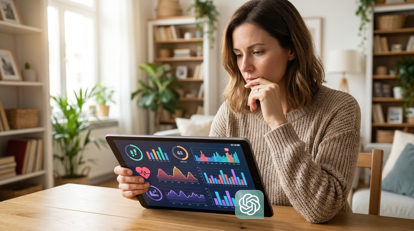 An everyday user gaining personalized health insights from Health in ChatGPT.