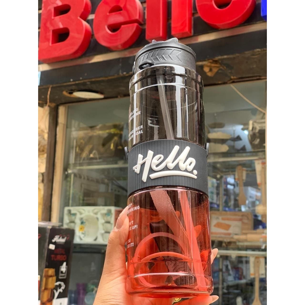 زجاجة مياه Hello سعة 1 لتر
