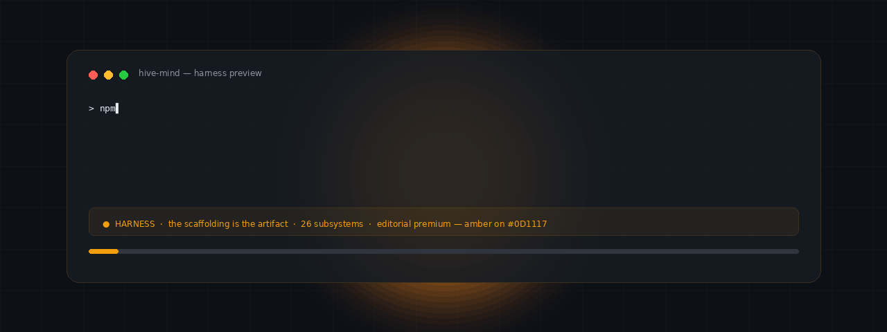 HIVE-MIND harness — terminal teaser