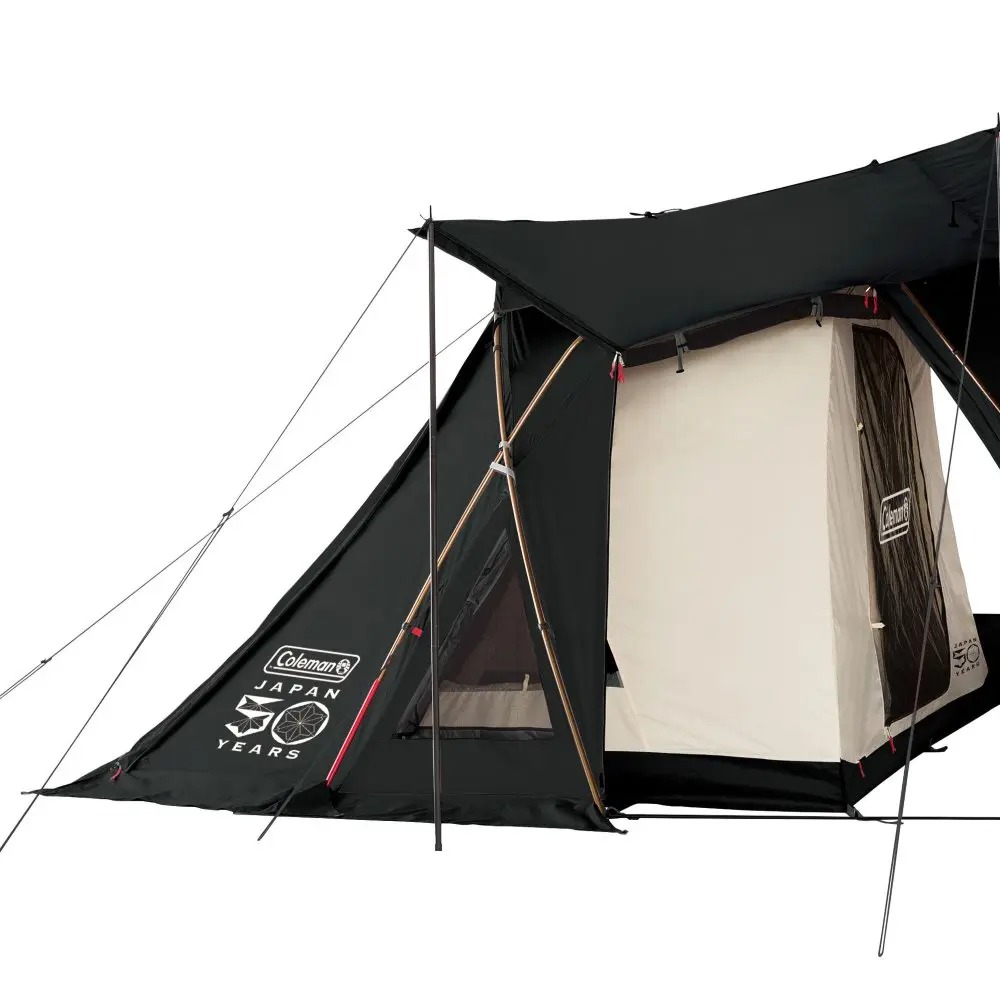 Coleman 50 Limited Cocoon III 側邊天幕、內帳與 50 週年標誌細節
