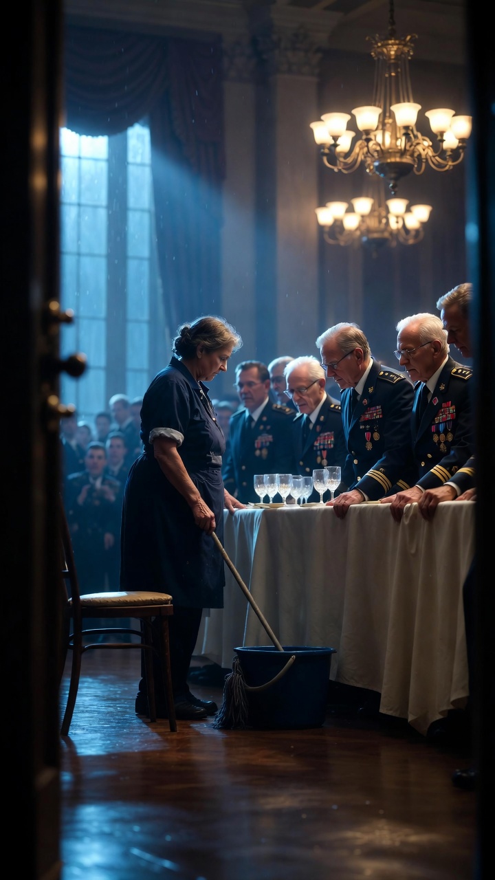 "She Was Mocked as a Limping Janitor in a Military Ballroom Because They Thought She Was Nobody — Until Six Decorated Veterans Stood Up and Called Her Doc"