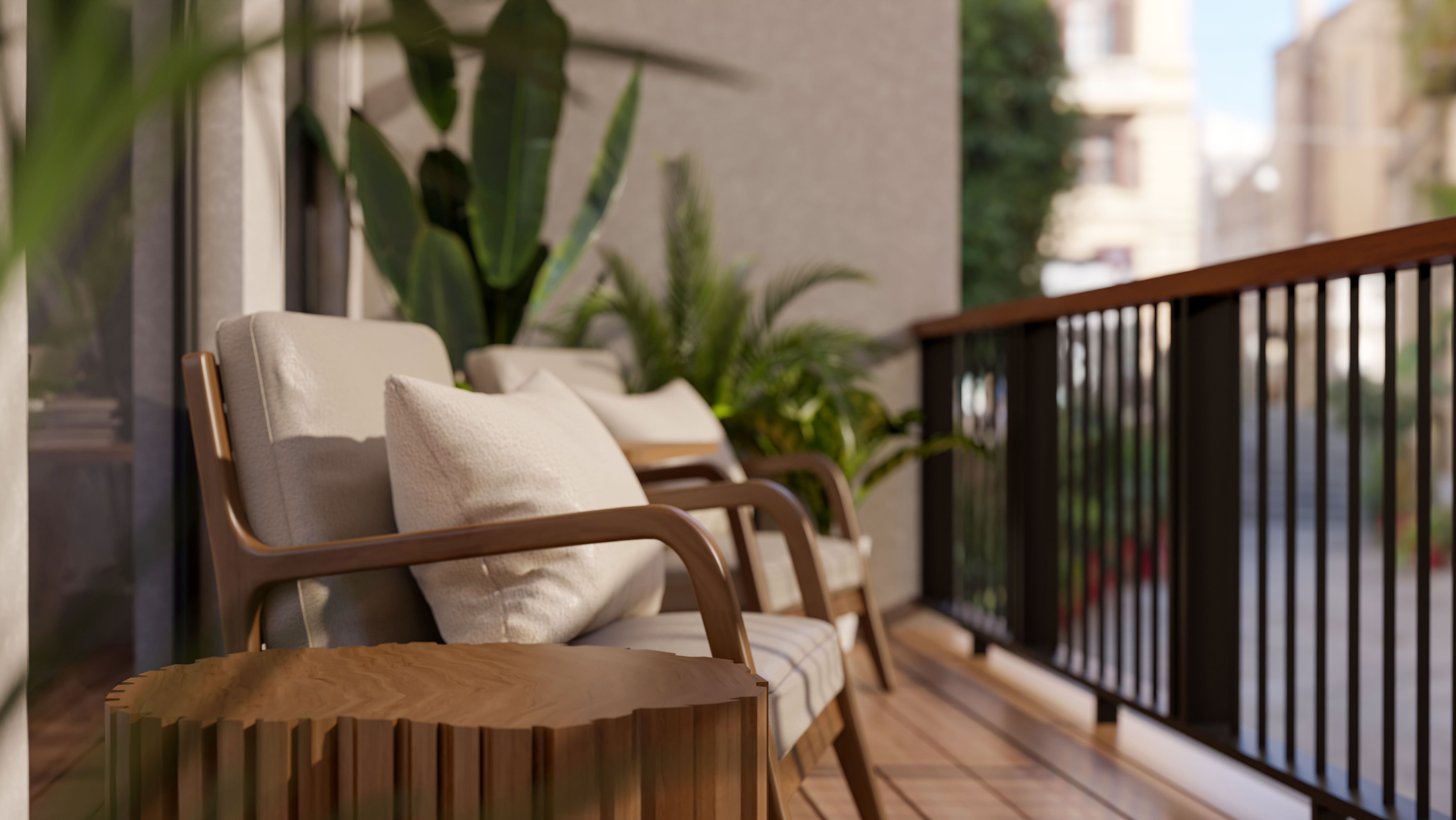Relaxing outdoor space