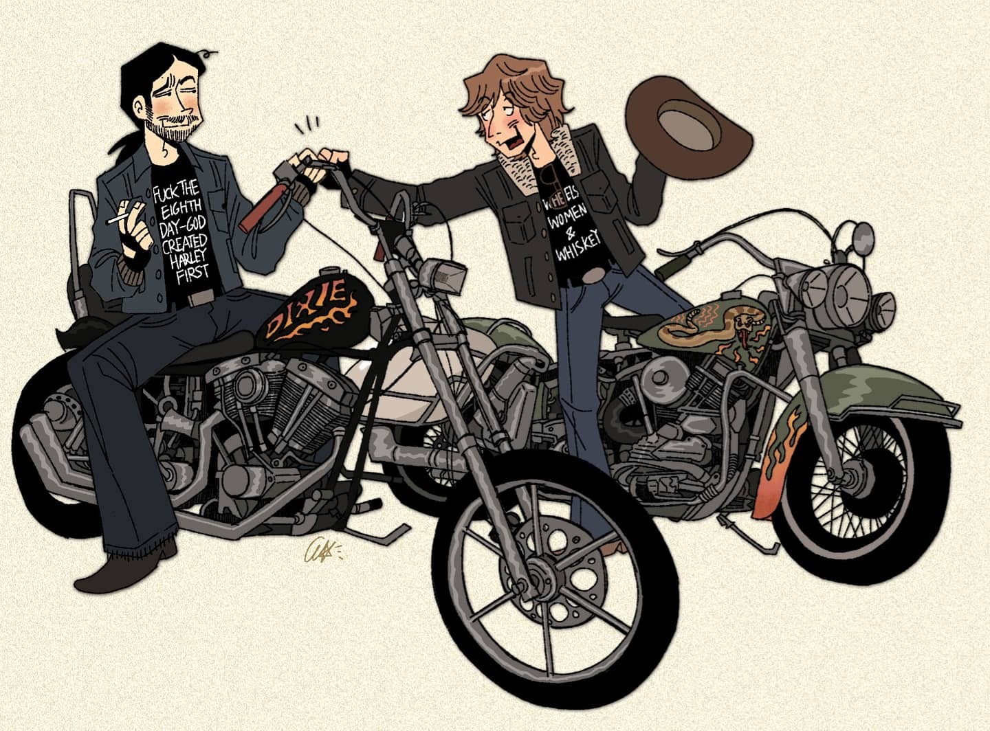 Derek, Jo, and their bikes (2021)