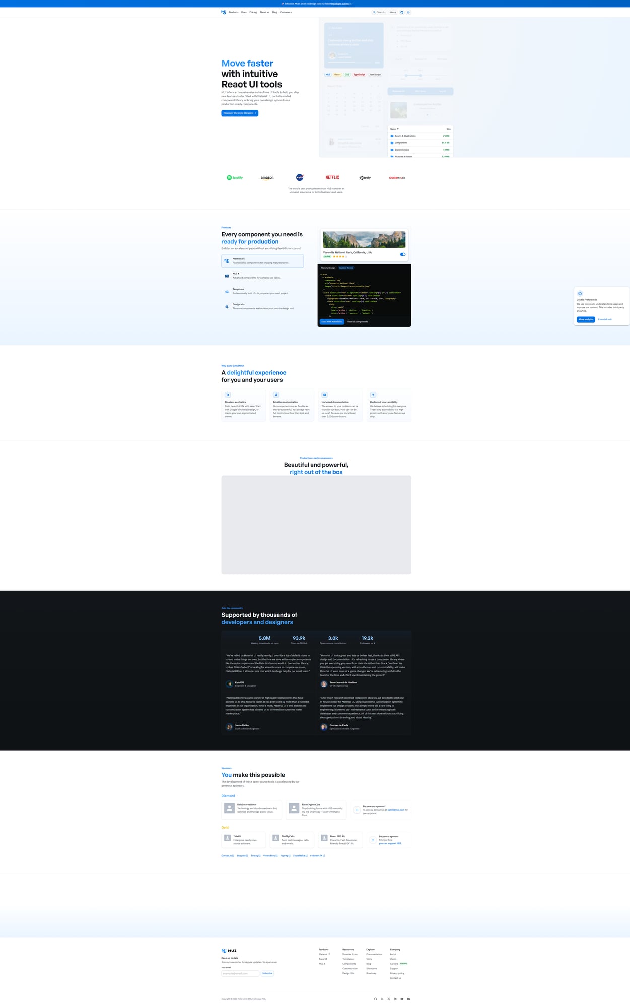 MUI 공식 사이트