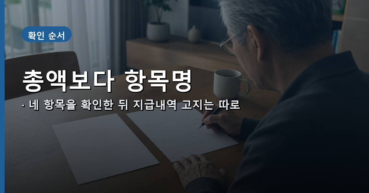 국민연금 지급내역의 기본연금액과 원천징수 항목 확인 순서