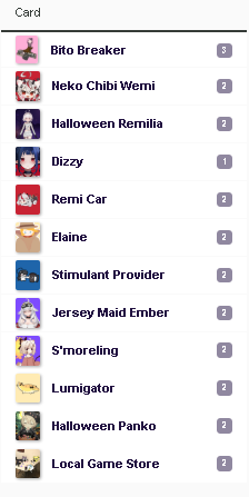 You Triggered my Dark Carnival Reference: list