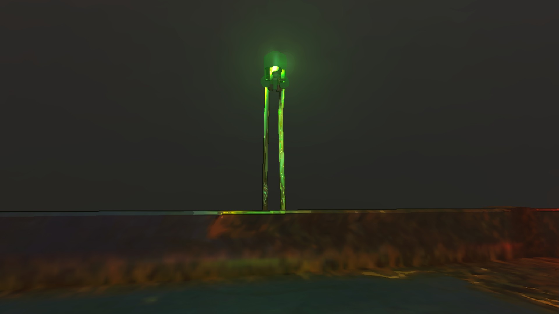 A green LED 'glowstem'.