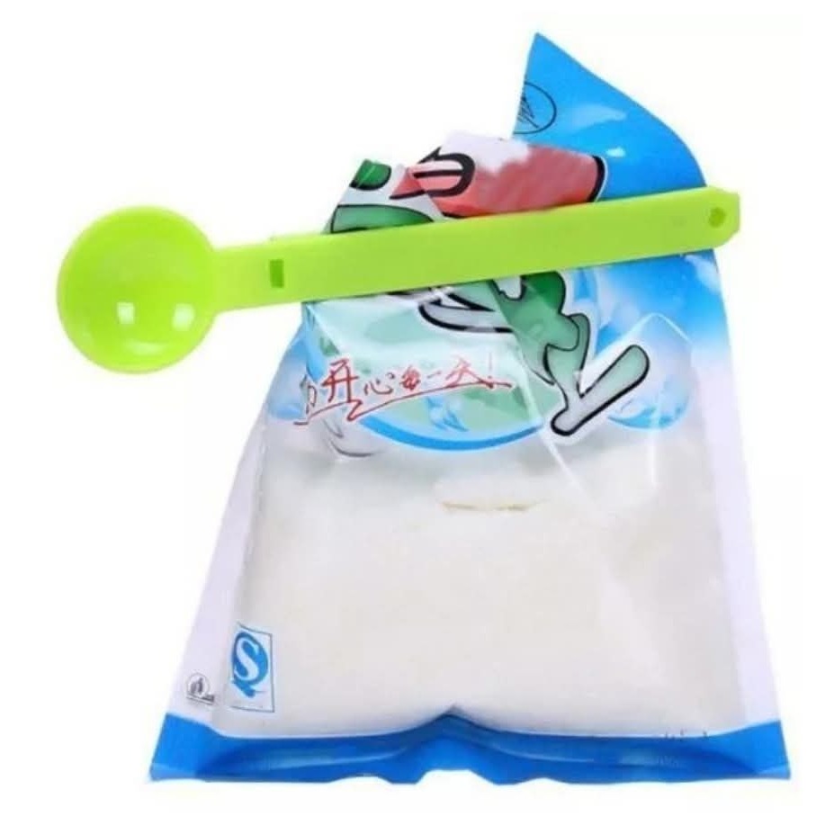 ملاقط غلق الأكياس الذكية مع ملعقة