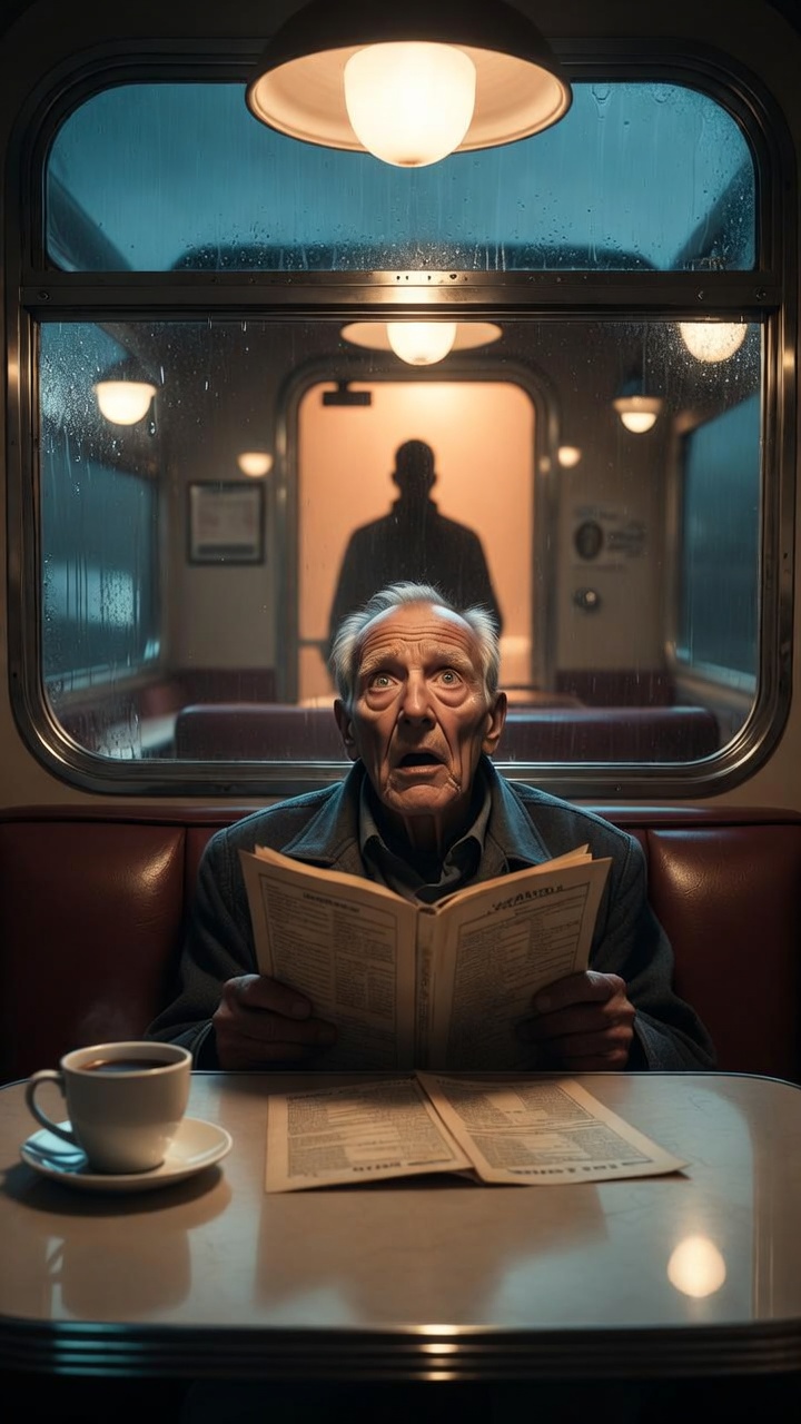 The old man sat in the same diner booth every Friday for 40 years holding two menus
