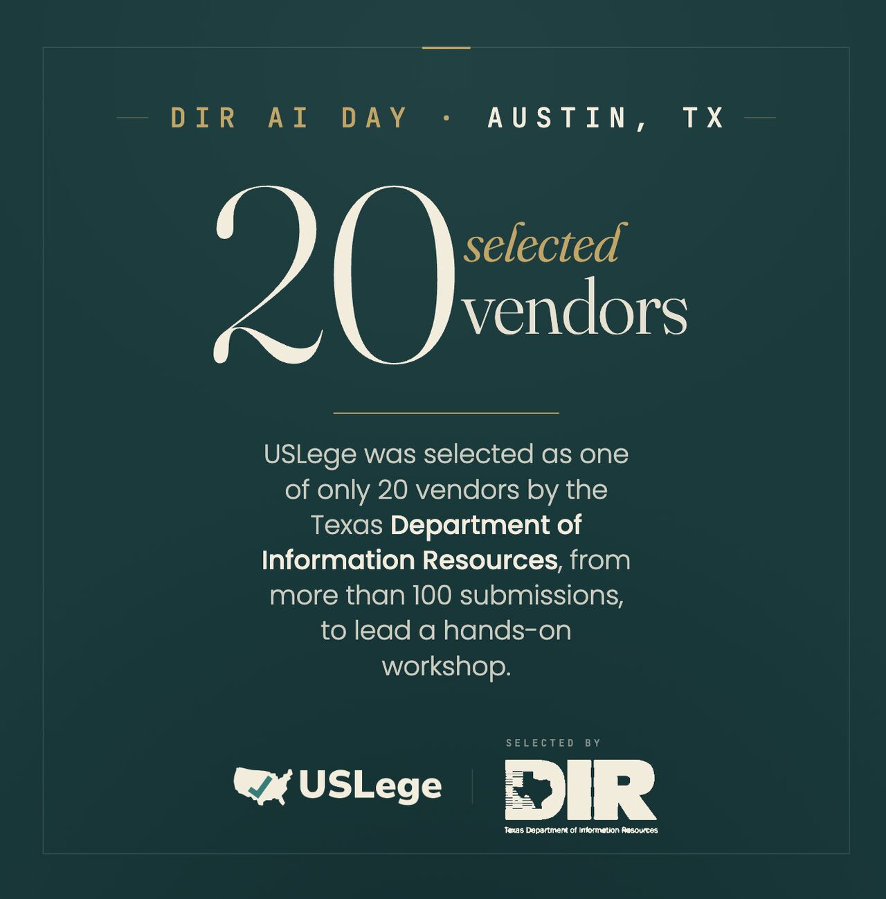USLege at Texas DIR AI Day