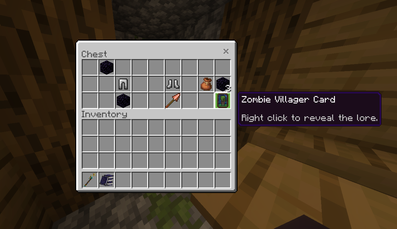 A card found inside a loot chest