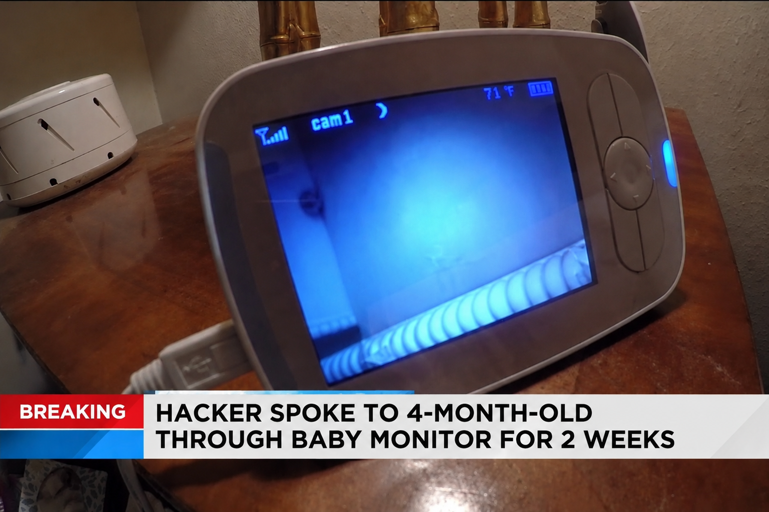 Breaking news: Hacker spoke to 4-month-old through baby monitor for 2 weeks