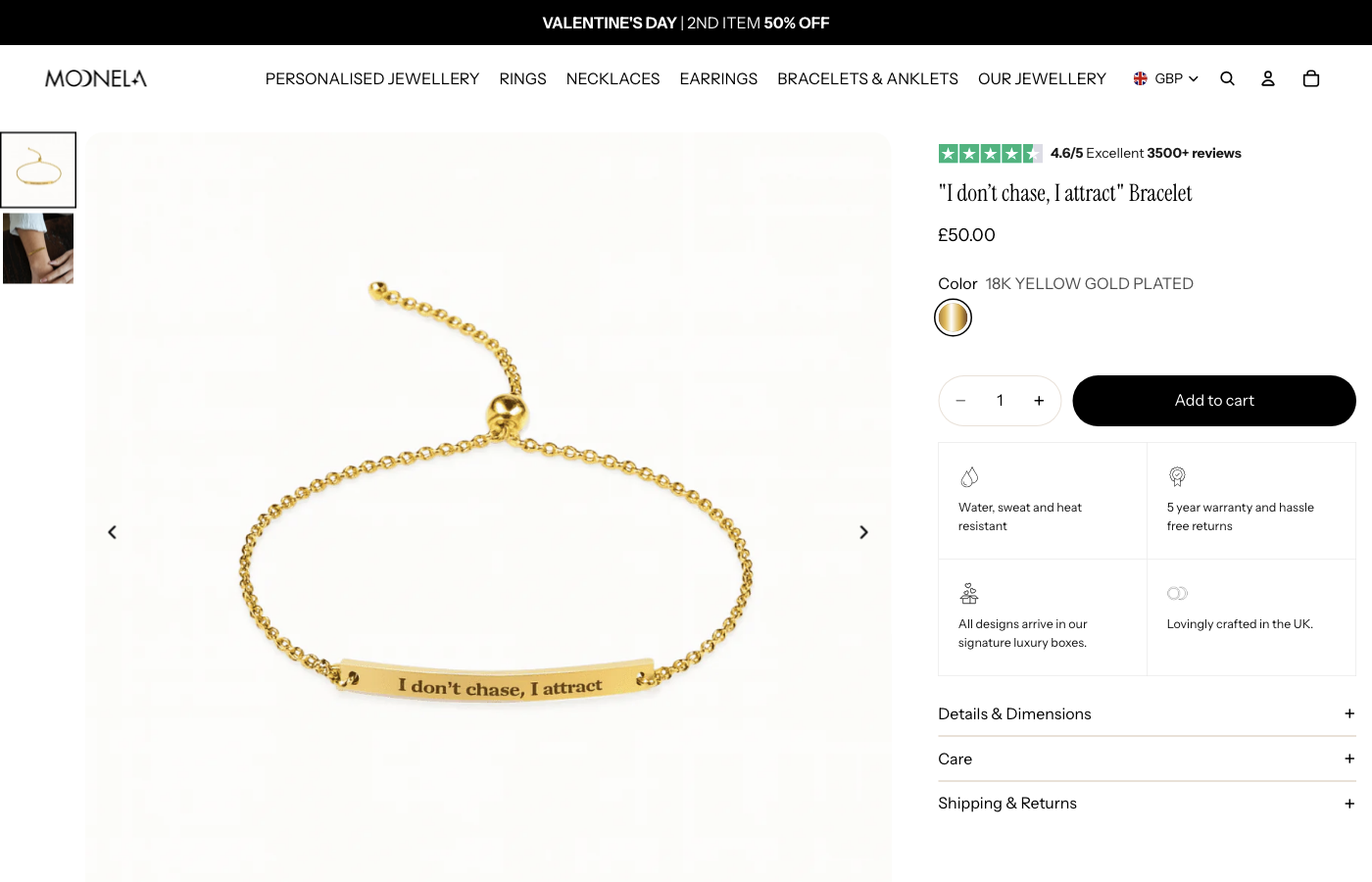 Moonela Product Page