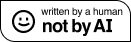not by ai badge