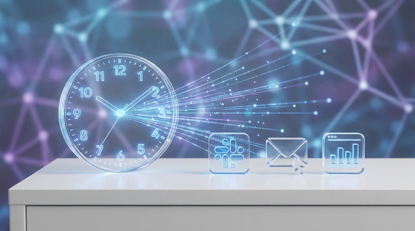 Hex Data Workspace AI Agents automating tasks and sending reports to Slack and email.