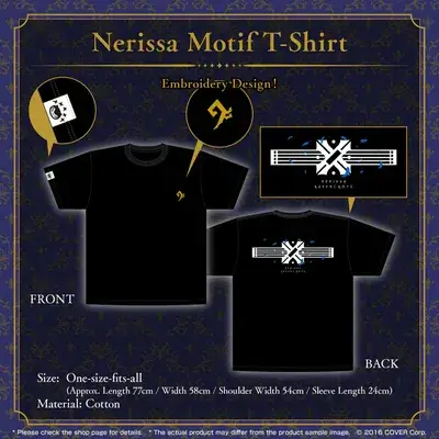 "Nerissa Ravencroft Birthday Celebration 2023" Nerissa-Motif T-shirt