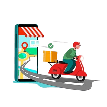 Order Delivery Cartoon