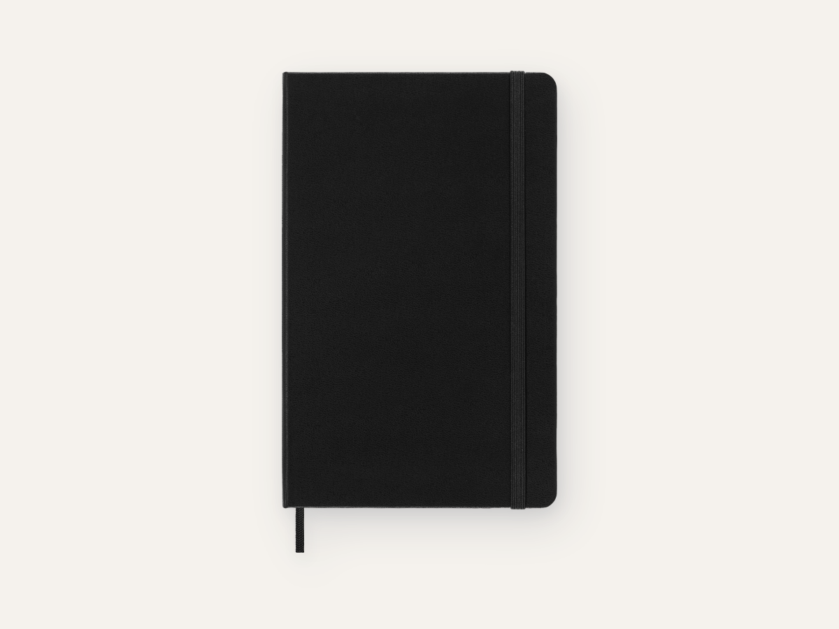 Black Moleskine Classic hard cover notebook