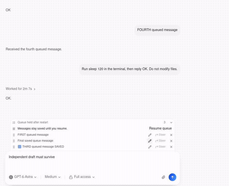 Final-head queue keyboard navigation and edit verification