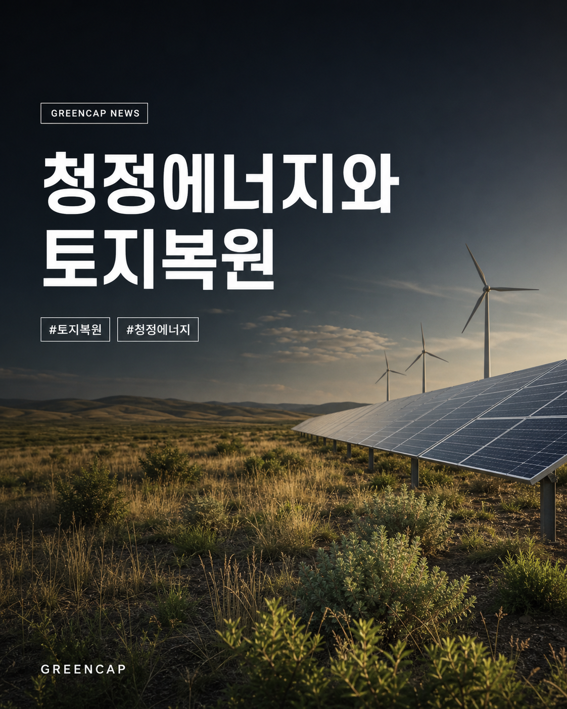 청정에너지와 토지복원 그린캡뉴스