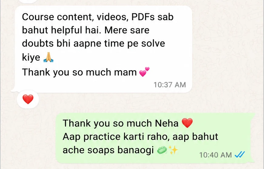 Student WhatsApp review