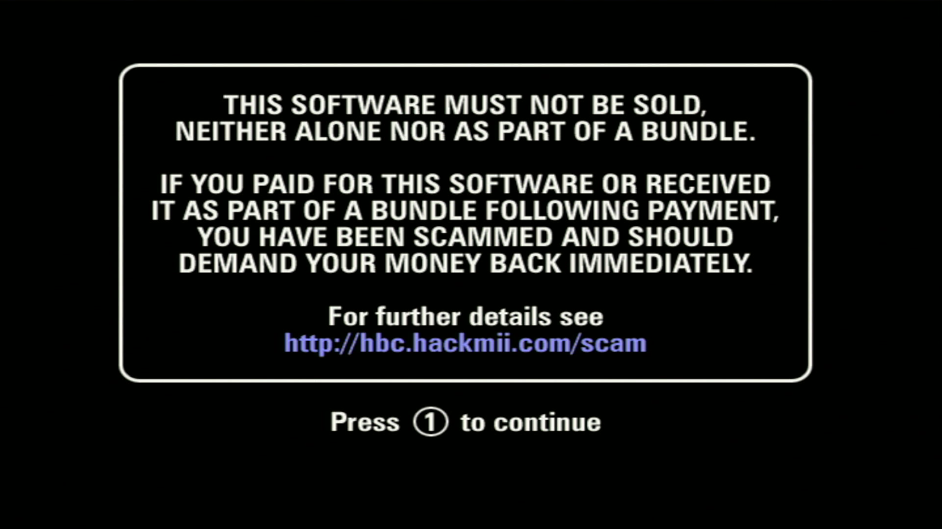 this screen scared the piss out of me when i first hacked my wii this screen scared the piss out of me when i first hacked my wii