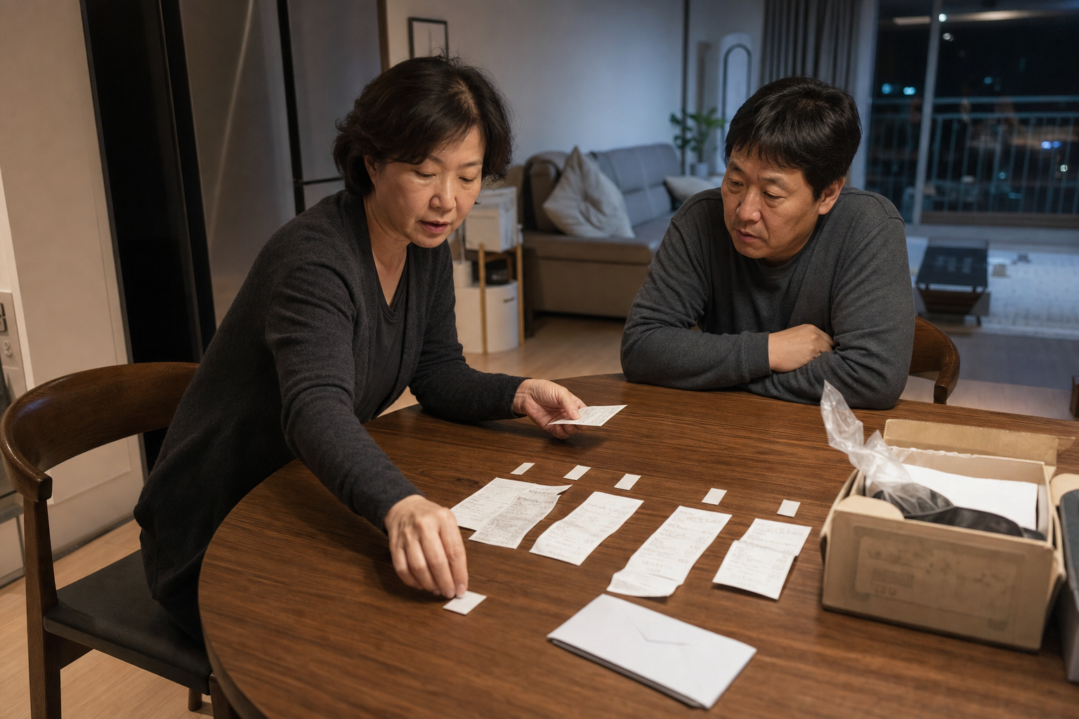 무이자할부 취소 뒤 남은 청구액을 행사 조건·취소 범위·청구 회차·혜택 환수로 나누는 장면