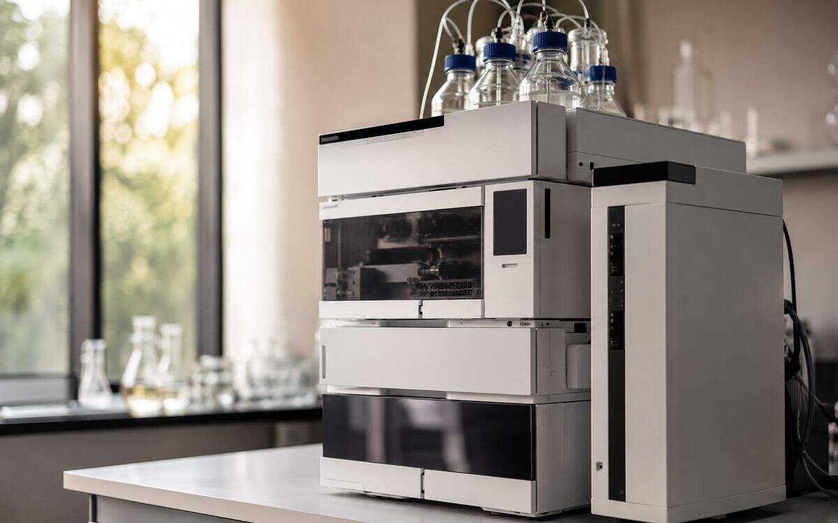 HPLC instrument on a lab bench—Premier Line Research