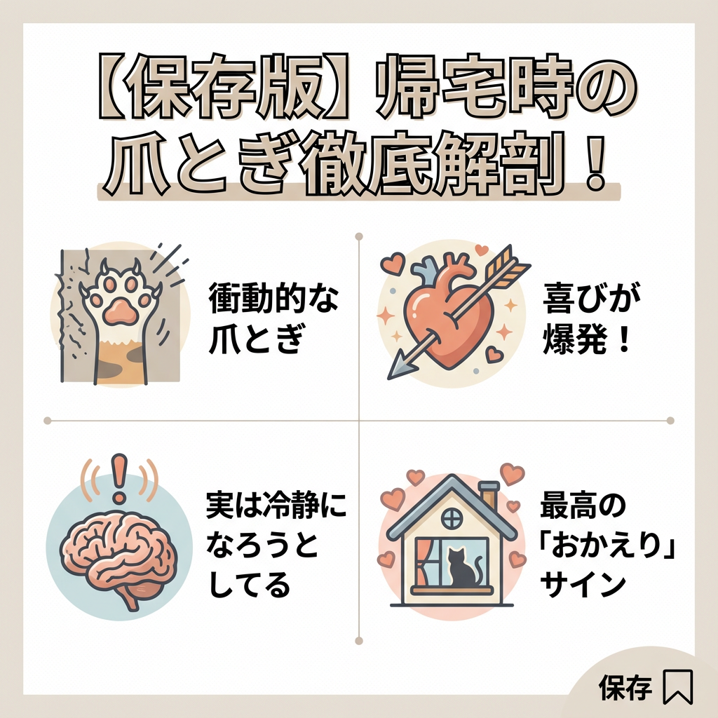 帰宅時の猫の爪とぎは愛情表現のサイン！ - Image 2