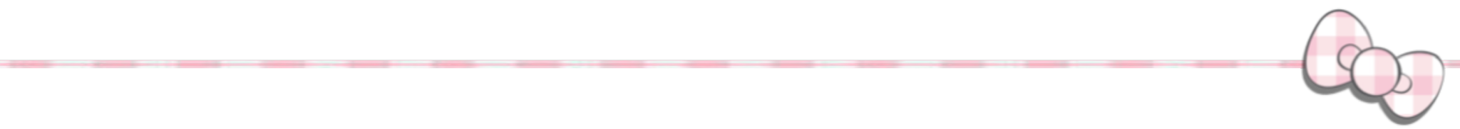 a pink line with a pink and white bow to the right