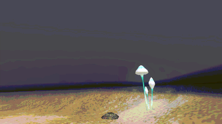 A water geyser spewing a stream of water.