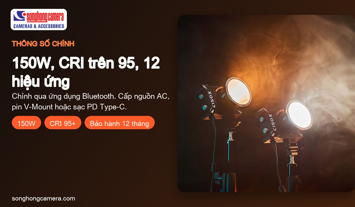 Đèn Sirui C150X giảm 10% đến hết 31/10: chọn bộ cơ bản hay Combo?
