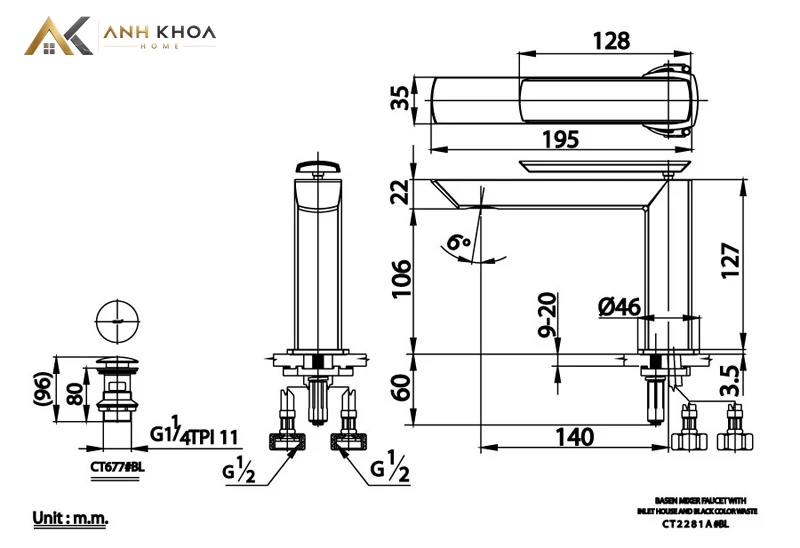 ban ve ky thuat voi cotto ct2281a bl