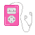 pink mp3 player