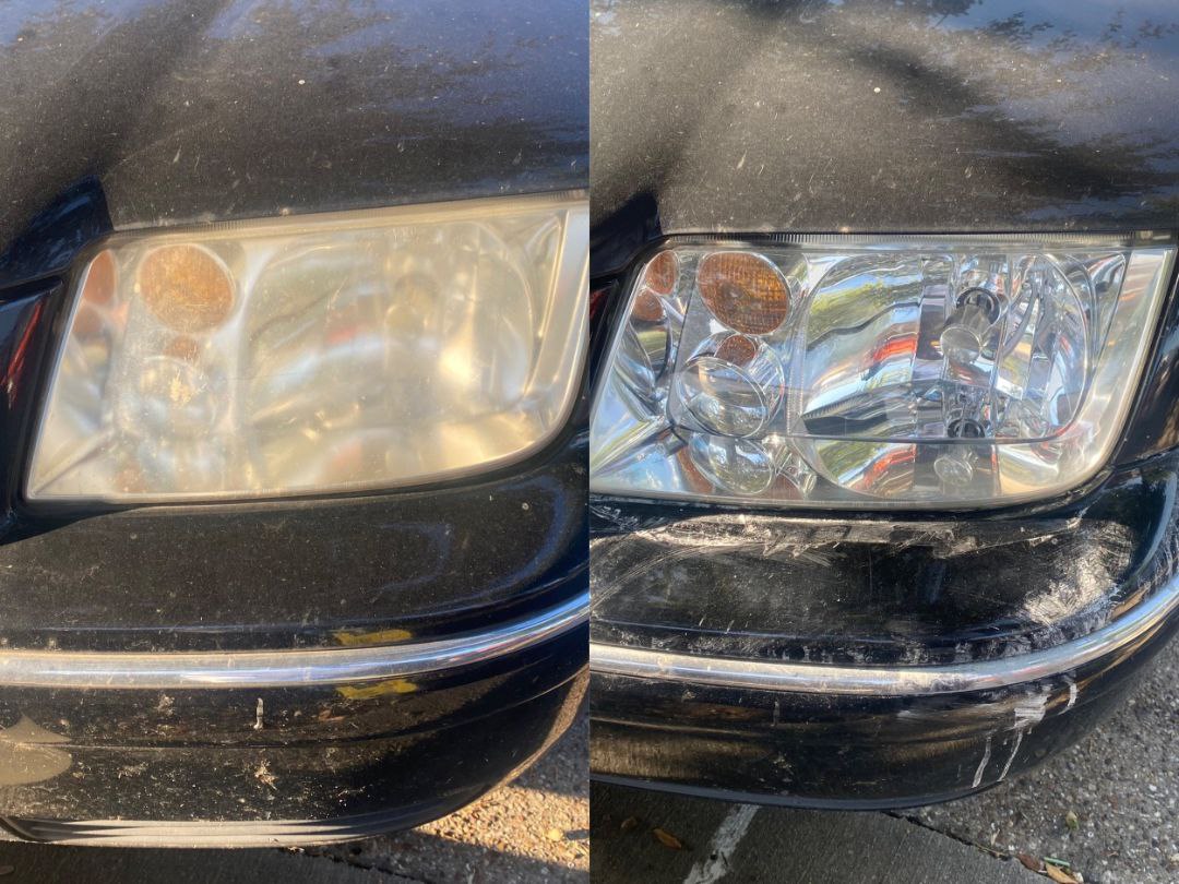 Before and after comparison