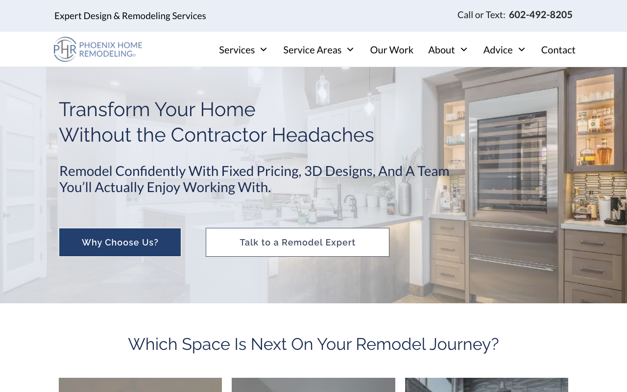 Phoenix Home Remodeling homepage