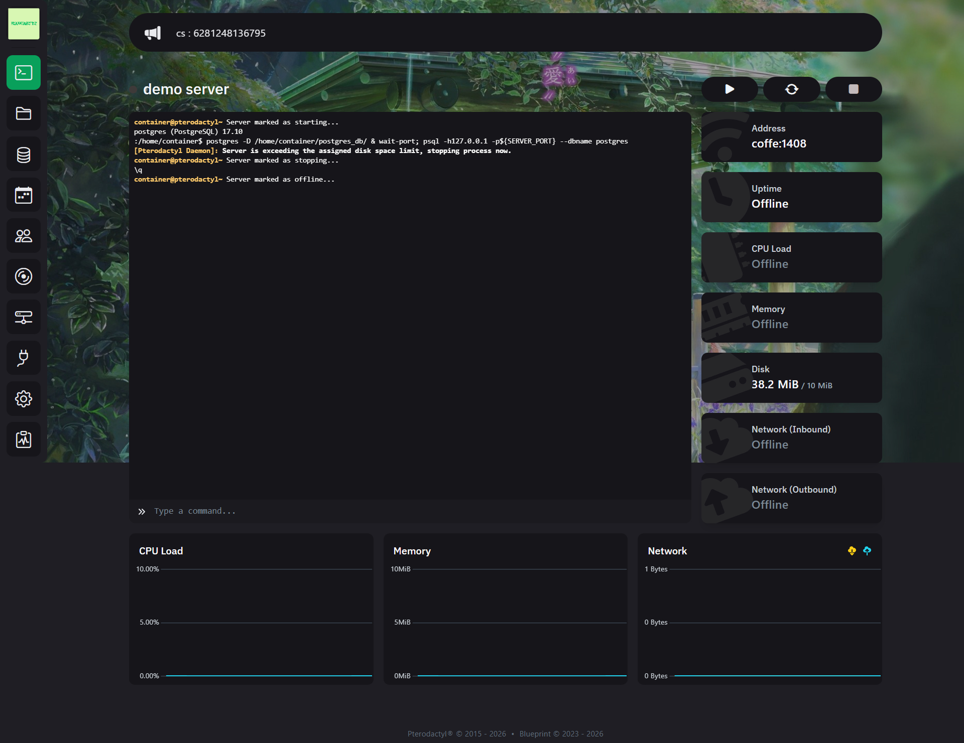 Preview dashboard KawaiByte