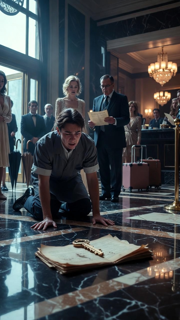 SHE DRAGGED A CLEANER ACROSS A LUXURY HOTEL LOBBY… THEN A HIDDEN KEY DESTROYED THE FAMILY LEGACY