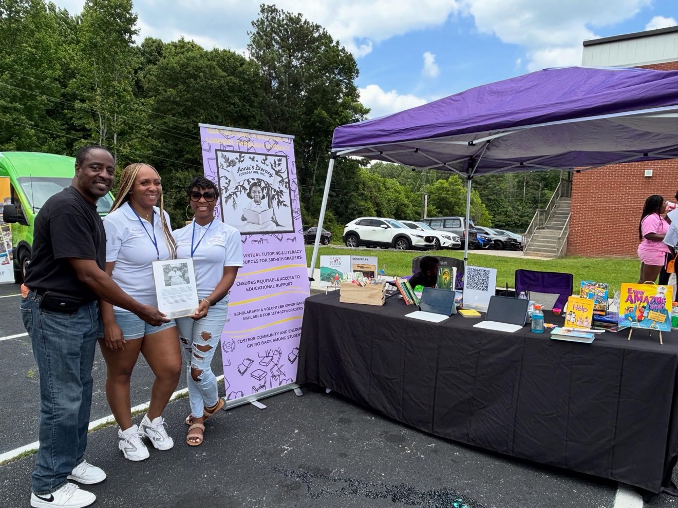 Commissioner Mitchell with Annie's Literacy Foundation at a community event