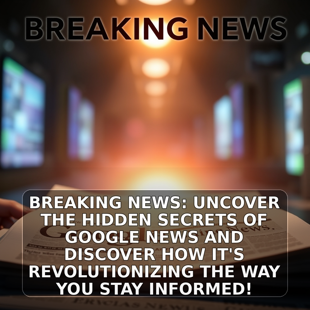 Breaking News: Uncover the Hidden Secrets of Google News and Discover How It's Revolutionizing the Way You Stay Informed! - AI generated cover image