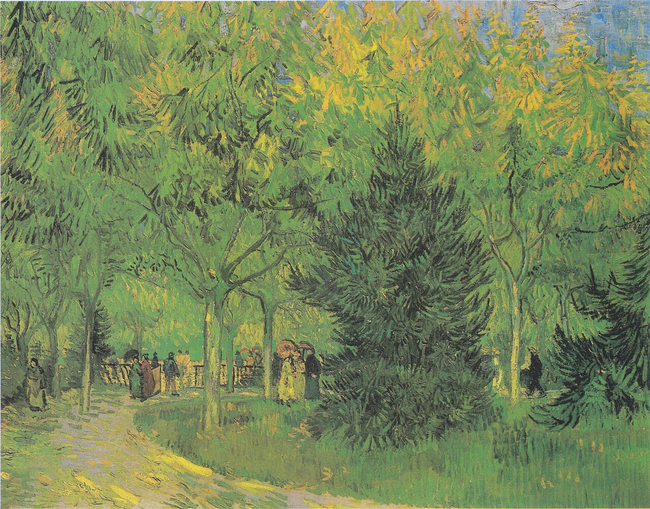 A Lane in the Public Garden at Arles by Vincent Van Gogh
