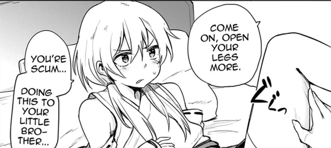 Mono "Come on, open your legs more." "You're scum doing this to your