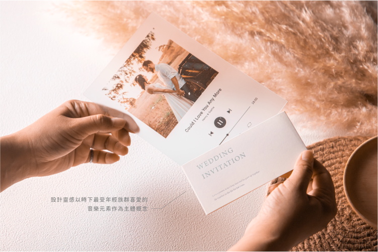 婚卡喜帖 - 戀愛樂章 商品圖5