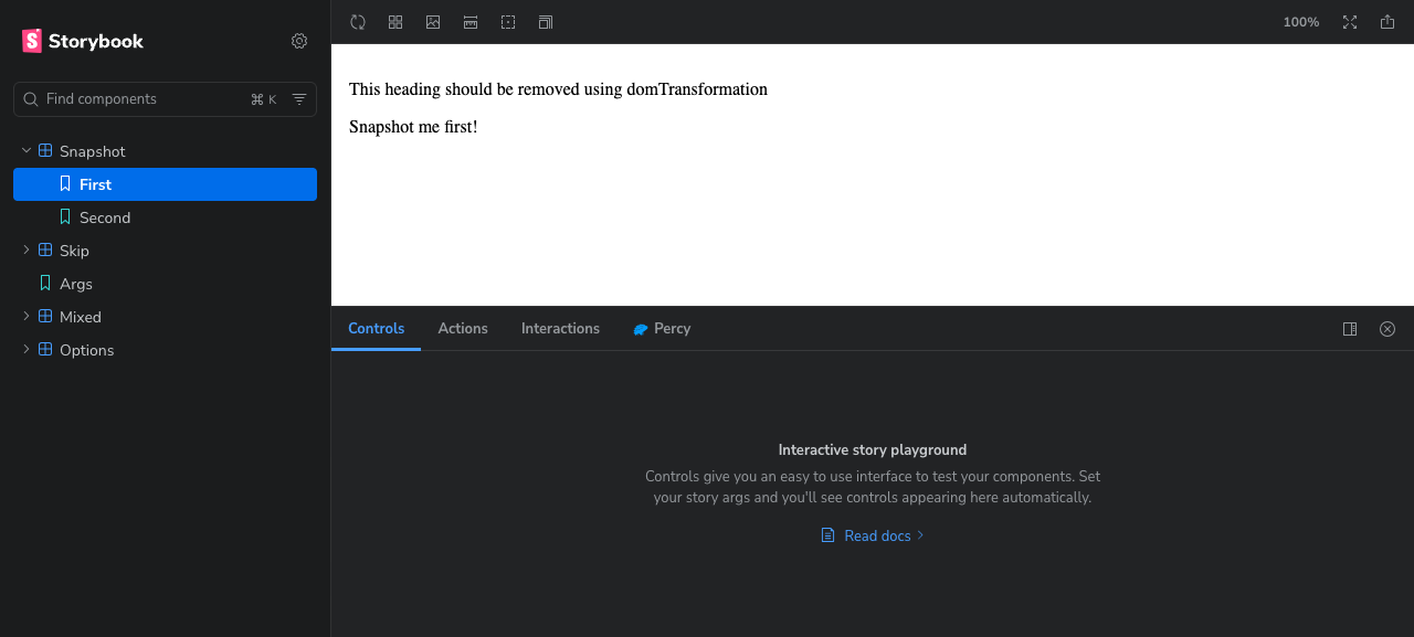 Hosted Storybook UI
