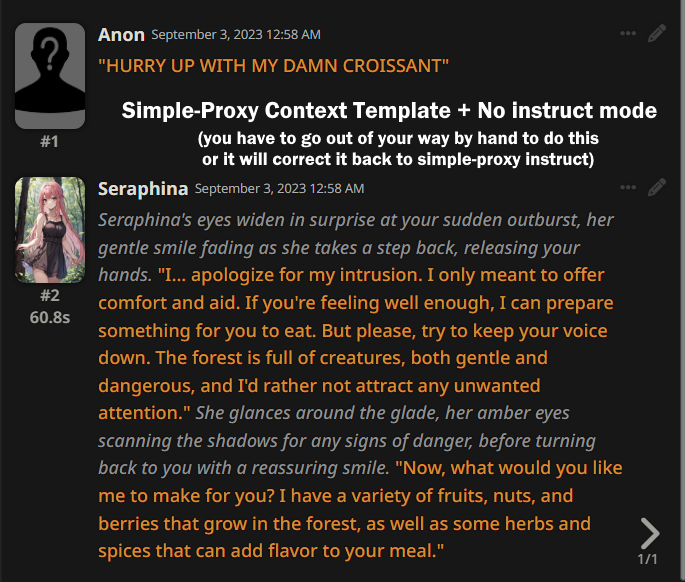 Simple-Proxy Context Preset with instruct mode off