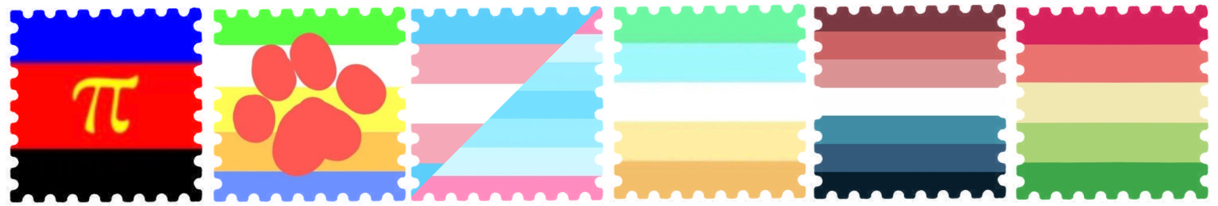 Polyamorous , pupgender , transgender/transmasc , neopronouns , nebularomantic , aroflux