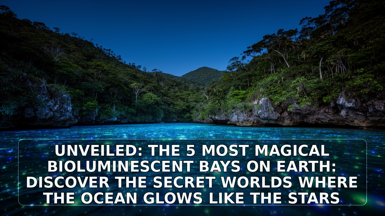 Unveiled: The 5 Most Magical Bioluminescent Bays on Earth: Discover the Secret Worlds Where the Ocean Glows Like the Stars