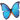 blue butterfly pixel
