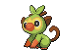 Pixel of Grookey banging its stick on the ground
